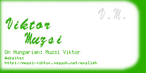 viktor muzsi business card
